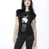 Blackcraft Cult Womens Spirits Of The Dead - Flowy Muscle Tee With Rolled Cuff