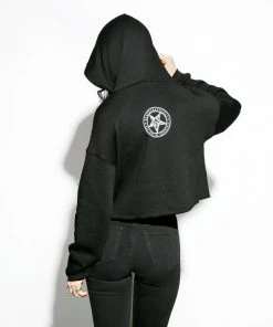 Blackcraft Cult Never Trust The Living - Women's Cropped Hoodie Womens