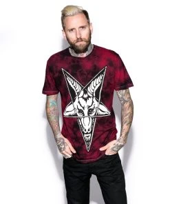 Blackcraft Cult Baphomet - Blood Moon Dye Mens