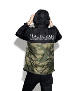 Blackcraft Cult Mens Staple Black On Camo - Lightweight Windbreaker