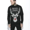 Blackcraft Cult Mens Black Metal Rudolph- Crewneck