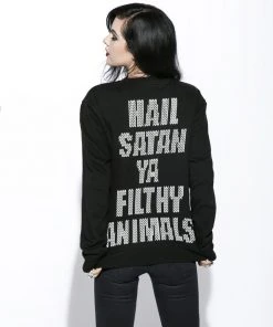 Blackcraft Cult Mens Black Metal Rudolph- Crewneck