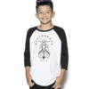 Blackcraft Cult Kids Moth Planchette - Child's Baseball Tee