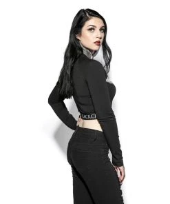 ACDC Womens Batcraft - Women's Long Sleeve Crop