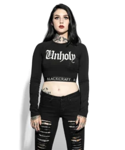 ACDC Womens Unholy - Women's Long Sleeve Crop