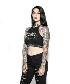 ACDC Womens Hearse - Women's Halter Crop 11 ACDC Womens Hearse - Women's Halter Crop