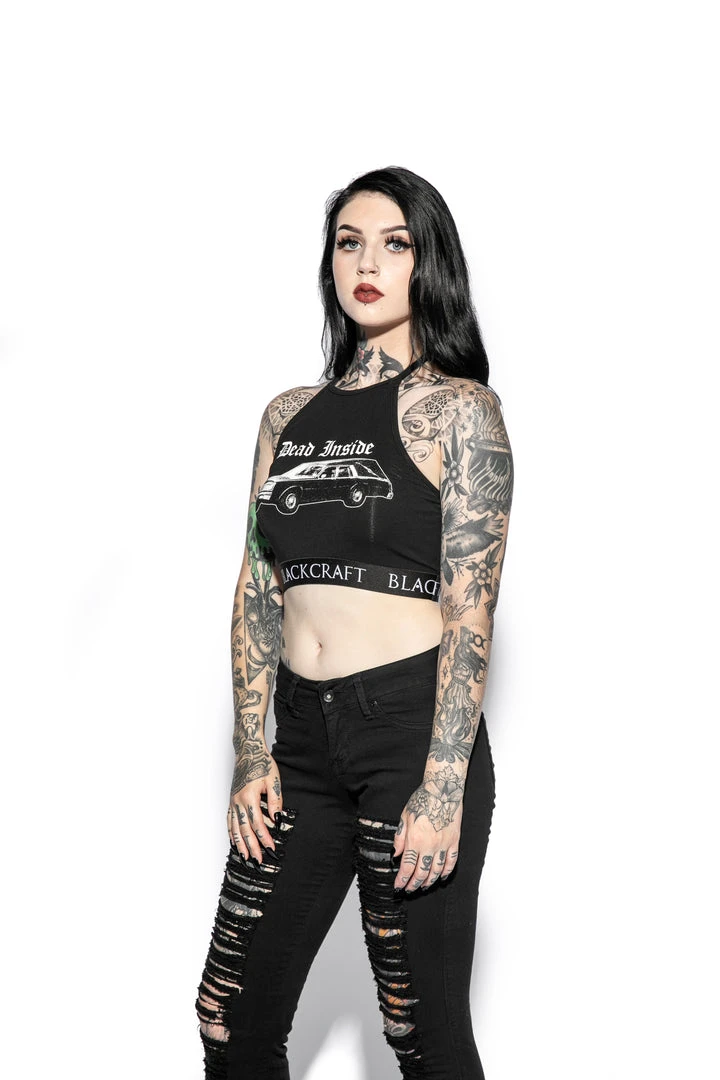 ACDC Womens Hearse - Women's Halter Crop 6 ACDC Womens Hearse - Women's Halter Crop