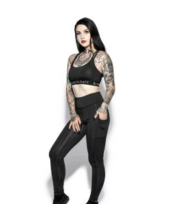 ACDC Blackcraft Black Stripe - Active Leggings