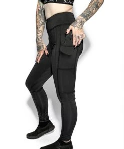 ACDC Blackcraft Black Stripe - Active Leggings