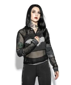 Blackcraft Cult Womens Batcraft - Mesh Active Pullover 17 Blackcraft Cult Womens Batcraft - Mesh Active Pullover