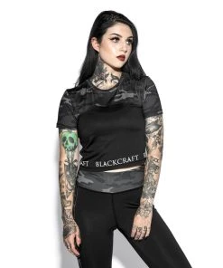 Blackcraft Cult Believe In Yourself Camo - Active Crop Top Womens 15 Blackcraft Cult Believe In Yourself Camo - Active Crop Top Womens