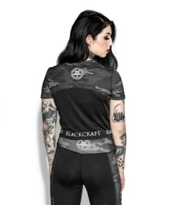 Blackcraft Cult Believe In Yourself Camo - Active Crop Top Womens 14 Blackcraft Cult Believe In Yourself Camo - Active Crop Top Womens