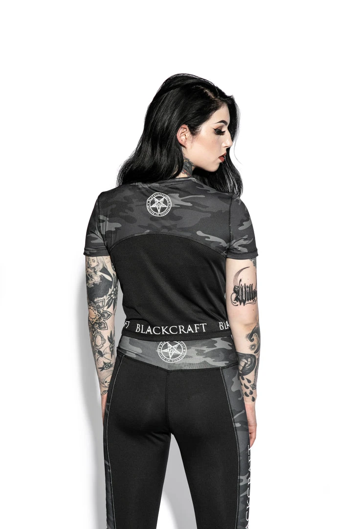 Blackcraft Cult Believe In Yourself Camo - Active Crop Top Womens 7 Blackcraft Cult Believe In Yourself Camo - Active Crop Top Womens