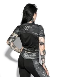 Blackcraft Cult Believe In Yourself Camo - Active Crop Top Womens 17 Blackcraft Cult Believe In Yourself Camo - Active Crop Top Womens