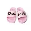 NYLA Pink Dead Inside - Pool Slides Mens