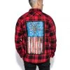 Blackcraft Cult God Free America - Flannel Mens