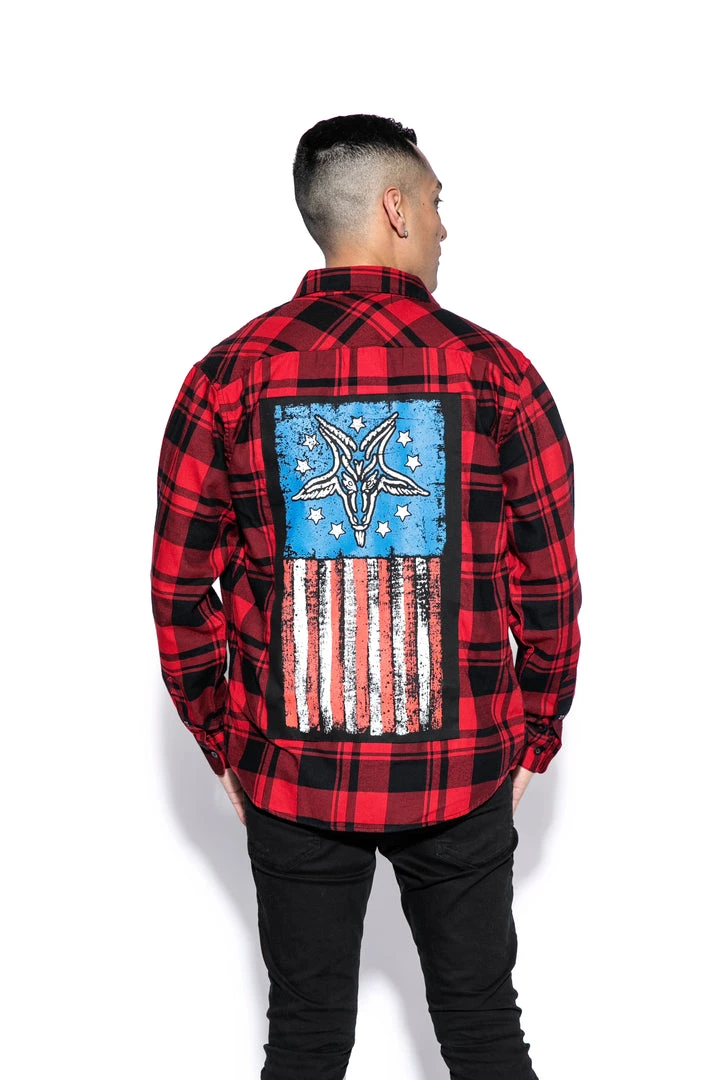 Blackcraft Cult God Free America - Flannel Mens 3 Blackcraft Cult God Free America - Flannel Mens