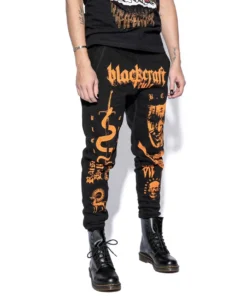 Blackcraft Cult Haunt - Orange Print Joggers