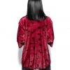 ACDC Womens Pentagram Rose - Velvet Kimono
