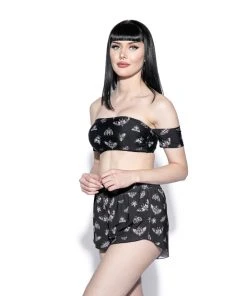 ACDC Pastel Death Moth Swim Shortie Womens 14 ACDC Pastel Death Moth Swim Shortie Womens