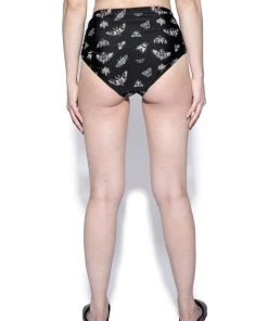 ACDC Pastel Death Moth High Waist Swim Bottom Womens