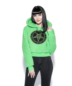 ACDC Believe In Yourself - Green Women's Sherpa Hoodie