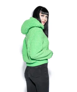 ACDC Believe In Yourself - Green Women's Sherpa Hoodie