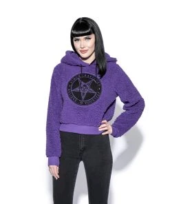 ACDC Believe In Yourself - Purple Women's Sherpa Hoodie