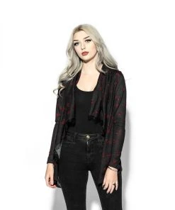 ACDC Womens Pentagram Rose - Cardigan