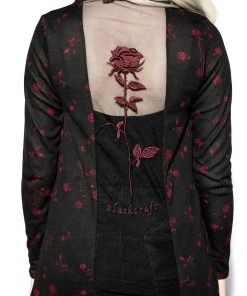 ACDC Womens Pentagram Rose - Cardigan
