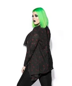 ACDC Womens Pentagram Rose - Cardigan