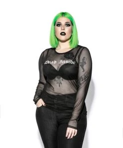 ACDC Womens Dead Inside - Mesh Women's Long Sleeve Tee