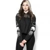 ACDC Womens Spirits Of The Dead - Mesh Crop Hoodie