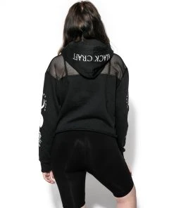 ACDC Womens Spirits Of The Dead - Mesh Crop Hoodie 11 ACDC Womens Spirits Of The Dead - Mesh Crop Hoodie