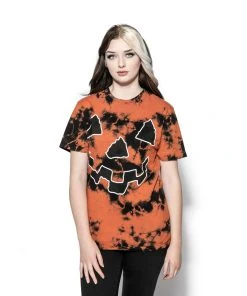 Blackcraft Cult Every Night Is Halloween - Orange Lightning Dye Mens