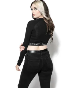 ACDC Womens Unholy - Women's Long Sleeve Crop