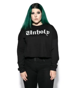 Blackcraft Cult Womens Unholy - Women's Cropped Crewneck