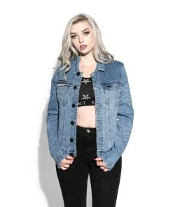 Blackcraft Cult Mens Blue Moon - Unisex Denim Jacket