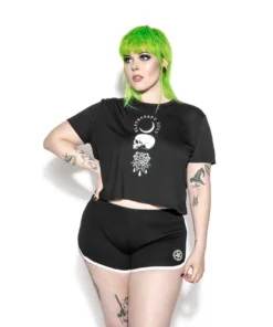 Blackcraft Cult Womens Spirits Of The Dead - Flowy Crop Tee