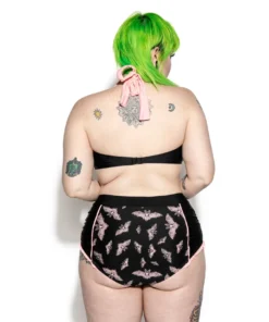 ACDC Pink Bat Swim Top Womens