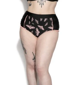 ACDC Pink Bat High Waist Swim Bottom Womens
