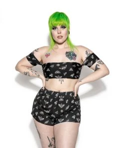 ACDC Pastel Death Moth Swim Shortie Womens