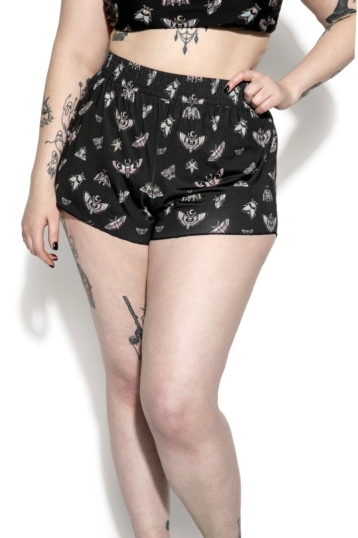 ACDC Pastel Death Moth Swim Shortie Womens 3 ACDC Pastel Death Moth Swim Shortie Womens