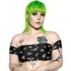 ACDC Pastel Death Moth Off The Shoulder Swim Top