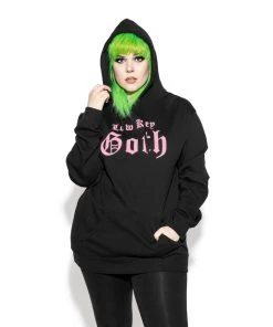 Blackcraft Cult Mens Low Key Goth - Hooded Pullover Sweater