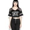 ACDC Womens Witches Do It Better - Mesh Crop Jersey