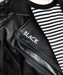 HK East BCC Quilted Faux Leather Moto Jacket