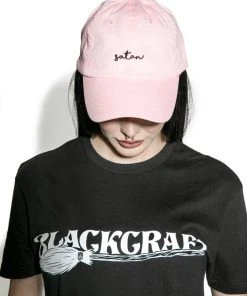 Reach Satan - Light Pink Dad Hat