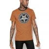 ACDC BIY - Orange Striped Tee Mens