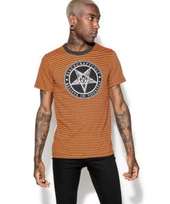 ACDC BIY - Orange Striped Tee Mens